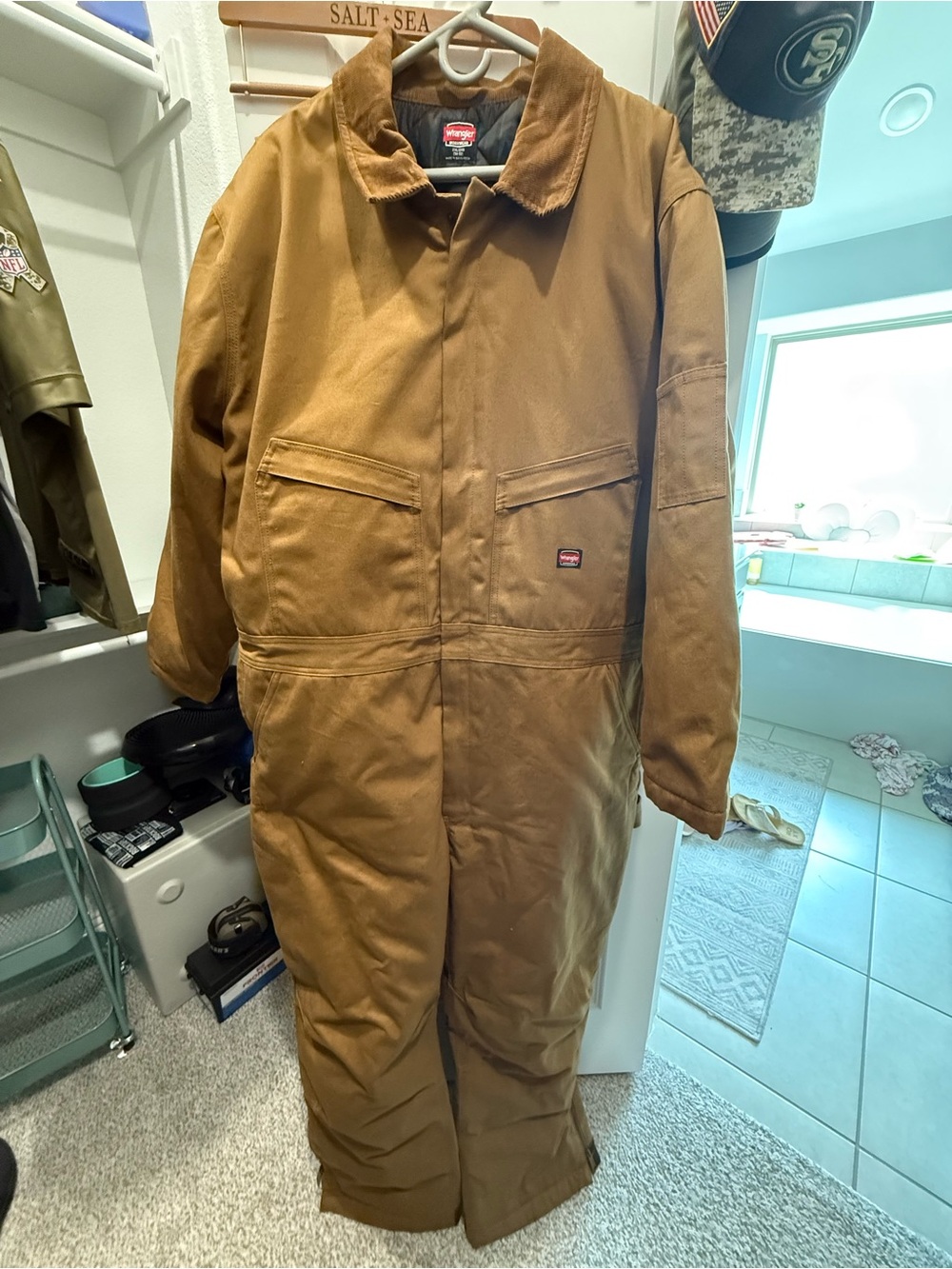 Wrangler workwear Men's Insulated Work Coverall - Picture 2 of 2